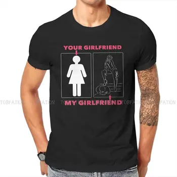 БДСМ Оригинальные футболки My Girlfriend Отличительная футболка Homme Новые трендовые топы 6XL