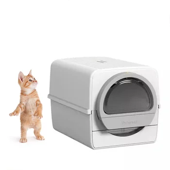 Большой самоочищающийся ящик для кошачьего туалета ScoopFree, выдвижной Неэлектрический Автоматический ящик для кошачьего туалета, полностью закрытый ящик для кошек