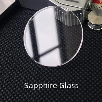 толщина 3,0 мм С обеих сторон Плоское Сапфировое Часовое стекло Прозрачное Круглое Стекло Диаметром 43,5 мм YZC300
