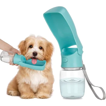 Бутылка для воды для собак -складной дозатор воды для собак для прогулок на свежем воздухе, портативная бутылка для воды для домашних животных для путешествий, герметичная, не содержит BPA