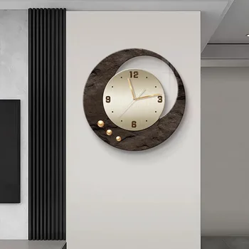 Простота Кварцевых Настенных Часов Гостиная Креативные Подвесные Корейские Настенные Часы Бесплатная Доставка Smart Art Horloge Murale Настенный Декор