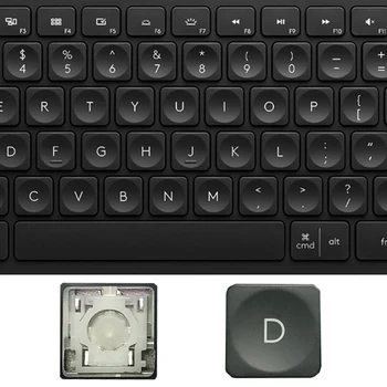 Сменный Колпачок для ключей, зажим-ножницы и шарнир Для Logitech Craft MX YR0073 Keys, клавиши клавиатуры и зажимы GreyBlack