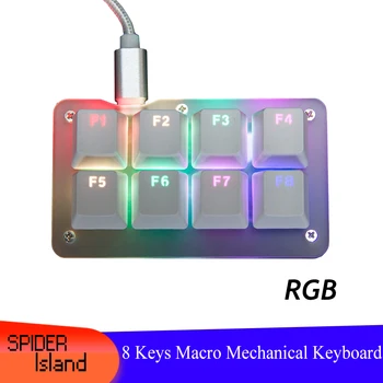 Mini osu! Регулировка клавиатуры RGB LED С подсветкой Type C Outemu/Gateron/KaiH переключает Макрофункциональную клавиатуру для MAC WIN 7 8