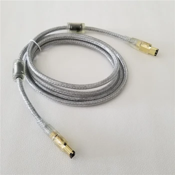 Удлинительный кабель для передачи данных 6Pin-6Pin IEEE1394 Firewire С позолоченным интерфейсом 1,8 м от штекера к штекеру для карты захвата DV