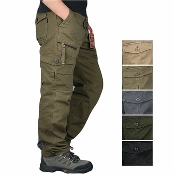 Брюки мужские брюки-карго военные мужские повседневные хлопковые тактические брюки мужские большого размера армейские панталоны Militaire Homme мужские брюки для мужчин