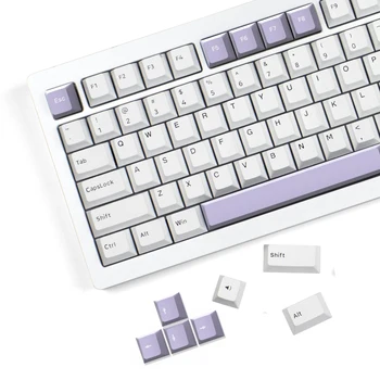 168 Клавиш PBT Keycaps Вишневый Профиль Белый БАНТ Двойной Выстрел для Механической Геймерской клавиатуры Для Переключателей GK61 Anne Pro 2 Gateron MX