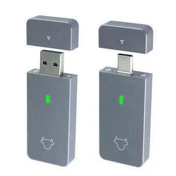 M.2 NVMe 2230 SSD Корпус USB A USB C Адаптер 10 Гбит/с USB3.2 Gen2 Портативная коробка для M2 2230 NVMe SN740/530/PM991a/BG4/BC711
