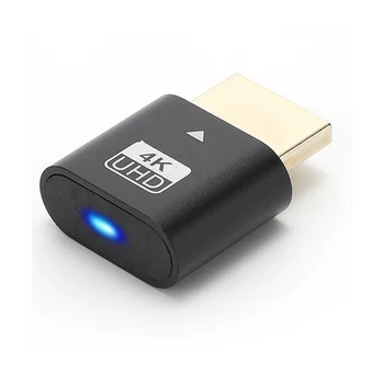 -Совместимый 4K-фиктивный штекер со светодиодной подсветкой для видеокарт, аксессуаров для ПК, настольного компьютера/ноутбука Vistual Display Adapter C