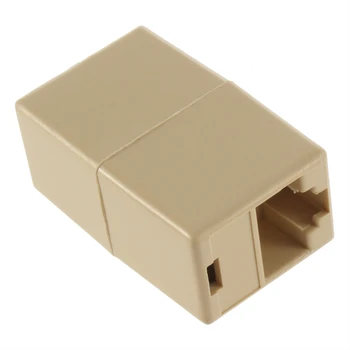 Профессиональный маленький размер RJ45 для кабеля Ethernet CAT5, порт LAN, разветвитель гнезд 1 на 1, адаптер