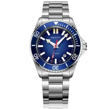 Aquatico Super Ocean Dive Watch с синим циферблатом (HK PT-5000)