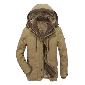 Новая зимняя теплая одежда с хлопковой подкладкой, мужское пальто с капюшоном, модная повседневная ветровка, модный пуховик, теплый