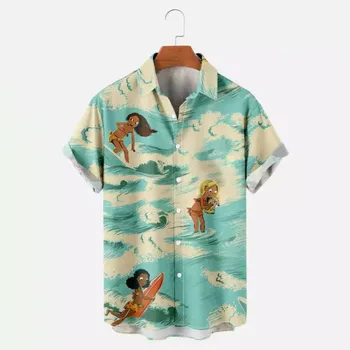 Мужская Гавайская рубашка с коротким рукавом и принтом, Летняя Негабаритная Дышащая Оригинальная Социальная Свободная Винтажная Роскошная Одежда Dazn в готическом стиле