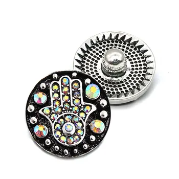 Оптовая продажа, Фатима 029, металлические стразы 18 мм, кнопка-защелка для браслета, ожерелья, часов, женщин, ювелирных изделий 