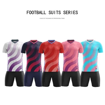 Большие ярды Спортивной Одежды на заказ Футбольная тренировочная одежда Для мужчин И мальчиков Комплекты футбольной одежды Спортивный костюм с коротким рукавом