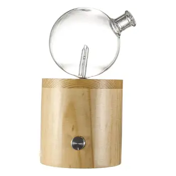 Безводный рассеиватель Essential, без звука 7 цветных ламп Стеклянный рассеиватель на деревянной основе Профессиональный для путешествий по гостиной