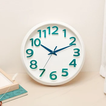 12-Дюймовые настенные часы, бесшумные кварцевые настенные часы, современные простые 3D трехмерные модные часы для гостиной, домашней спальни