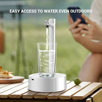 Портативный настольный электрический диспенсер для воды, бутылочный насос, зарядка через USB, автоматическая машина для питьевой воды для дома на открытом воздухе