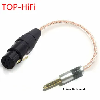 Аудиокабель-адаптер TOP-HiFi 2,5 мм TRRS/4,4 мм Сбалансированный штекер к 4-контактной XLR-розетке Balanced Connect TRS